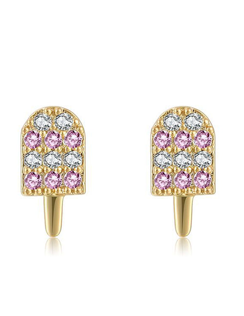Fashion Small Ice Cream Lollipop Ice Cream Ear Studs