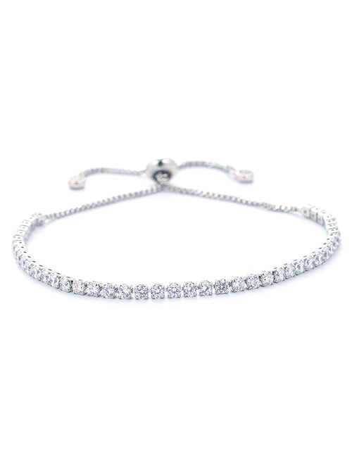 Fashion Style 2 - Rose Gold White Zirconium Brass Zirconium Claw Chain Bracelet