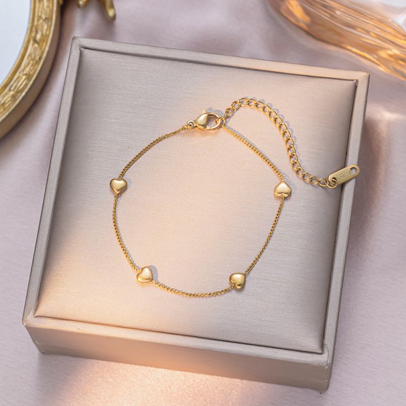 Full Diamond Butterfly Gold Titanium Steel Butterfly Bracelet