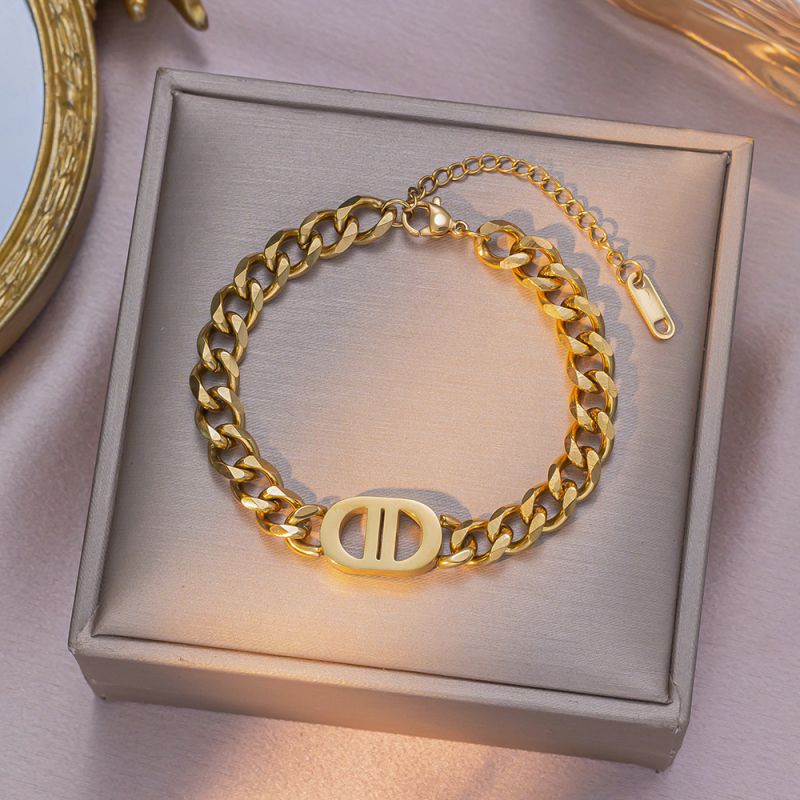 Full Diamond Butterfly Gold Titanium Steel Butterfly Bracelet