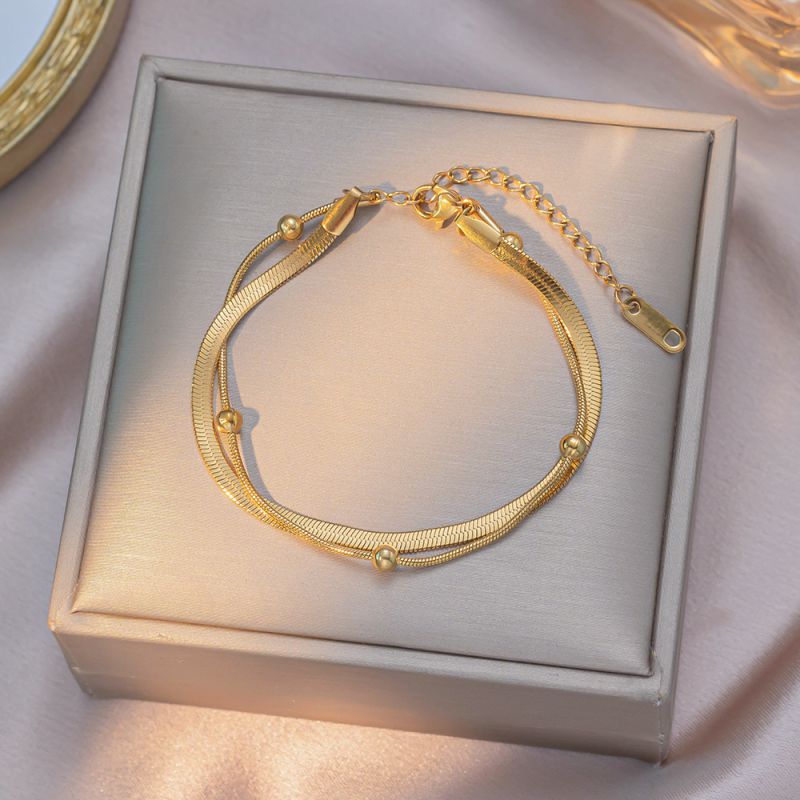 Full Diamond Butterfly Gold Titanium Steel Butterfly Bracelet