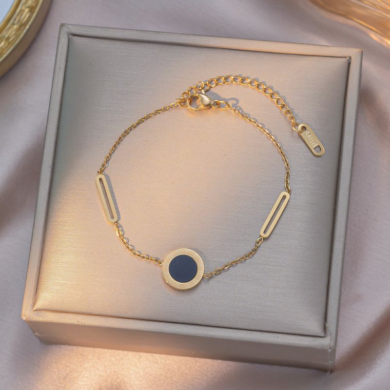 Full Diamond Butterfly Gold Titanium Steel Butterfly Bracelet