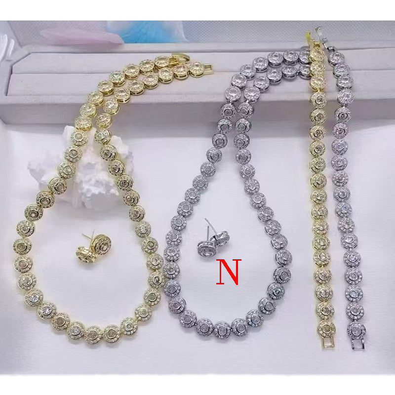 G Copper Gold-plated Diamond Heart Bracelet