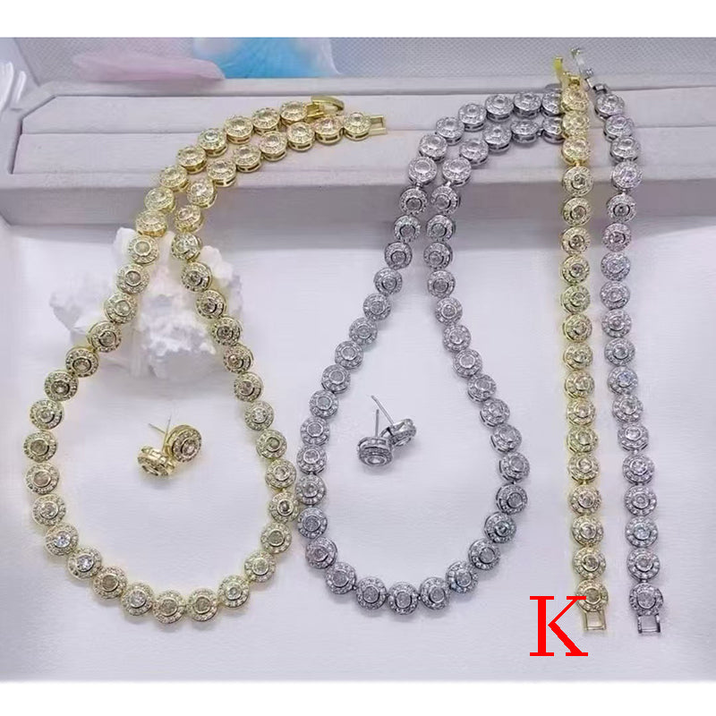 G Copper Gold-plated Diamond Heart Bracelet