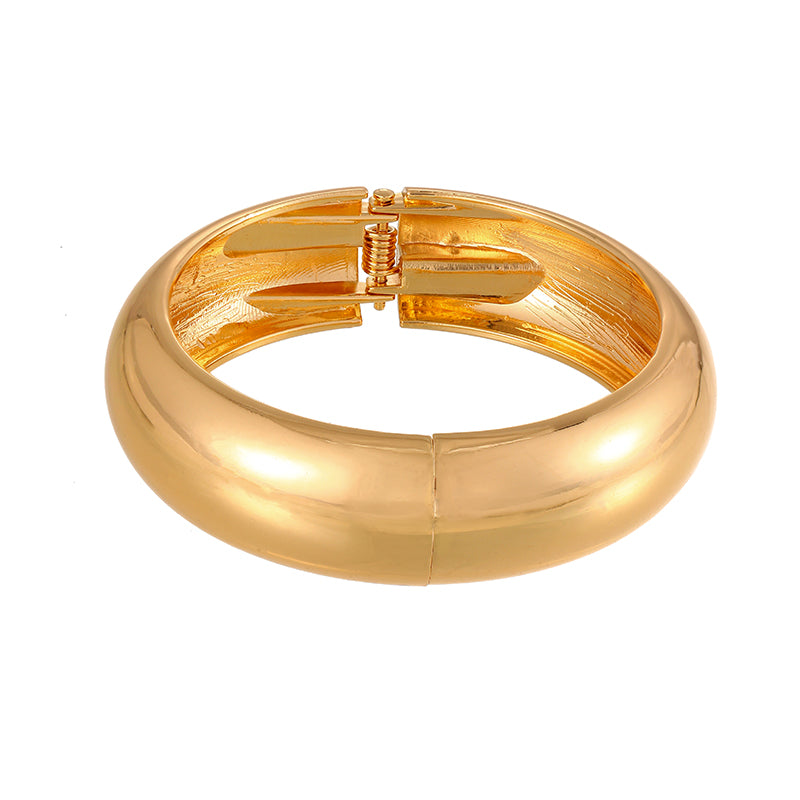 Gold 1 Alloy Round Open Bracelet