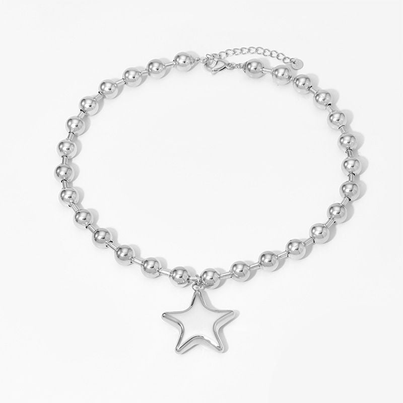 Gold 304 Stainless Steel Heart Necklace