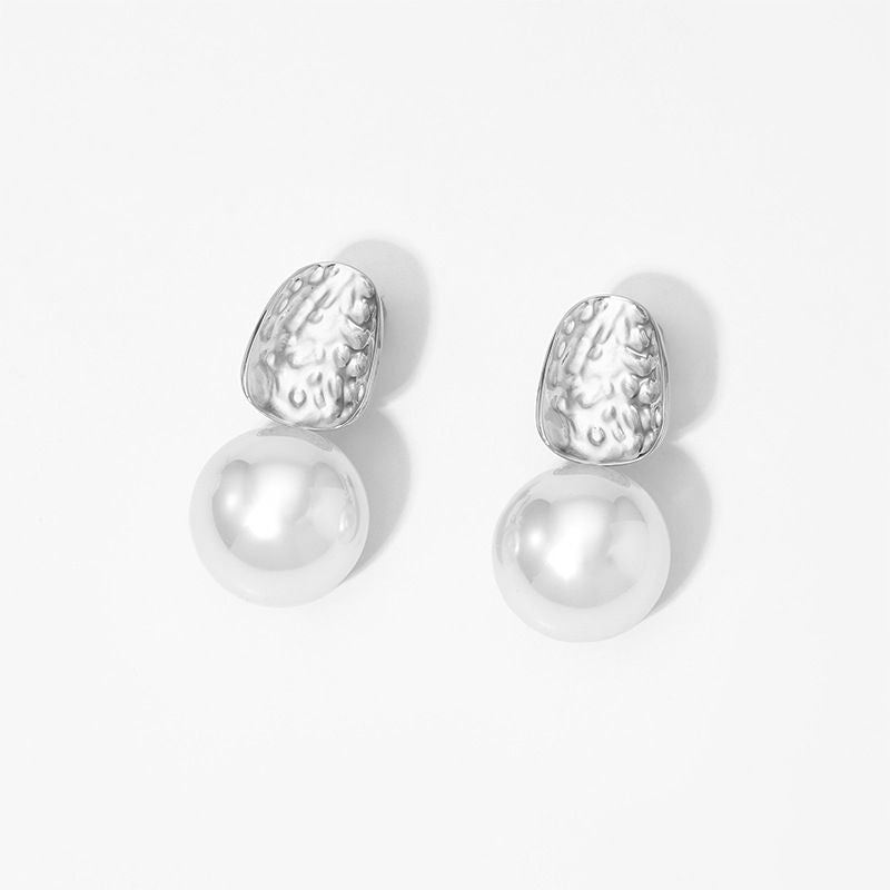 Gold 316 Stainless Steel Pearl Earrings