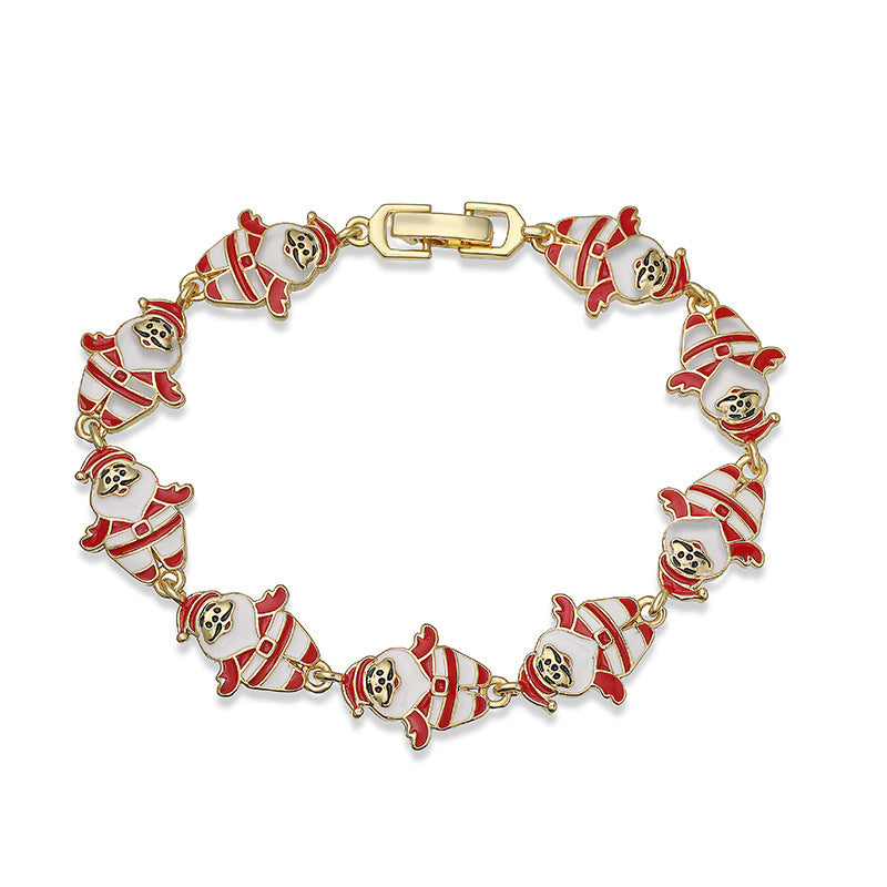 Gold Dachshund Patchwork Bracelet Copper Dachshund Patchwork Bracelet