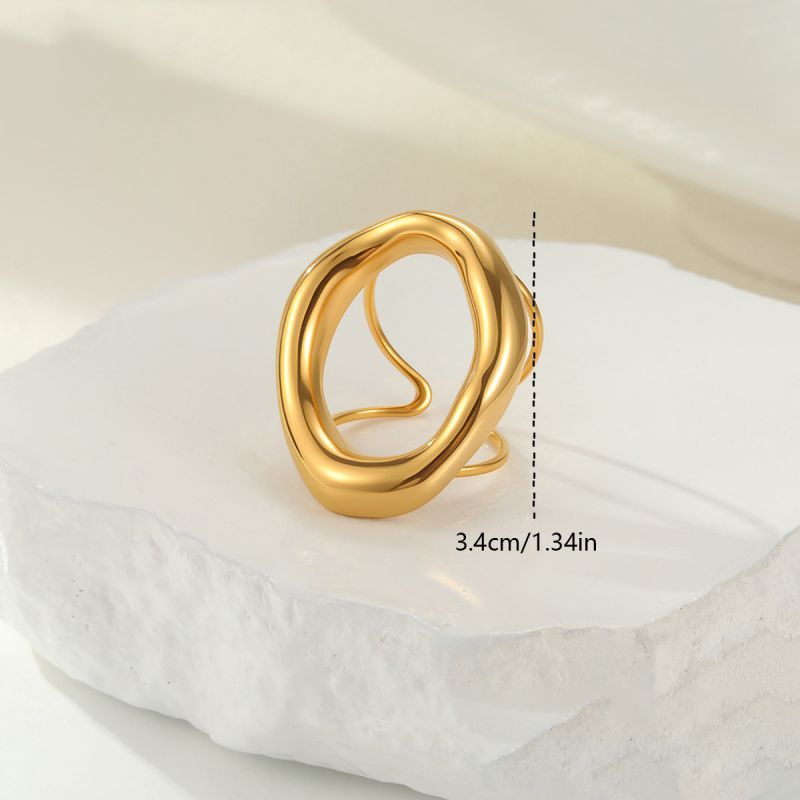 Gold Necklace Stainless Steel Irregular Shape Necklace