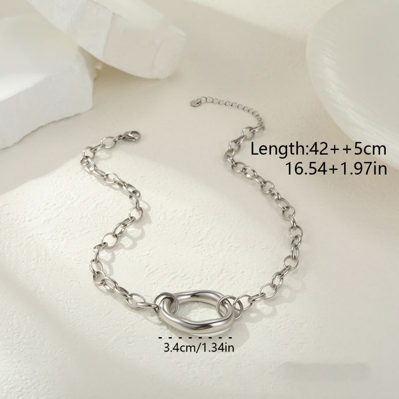 Gold Necklace Stainless Steel Irregular Shape Necklace