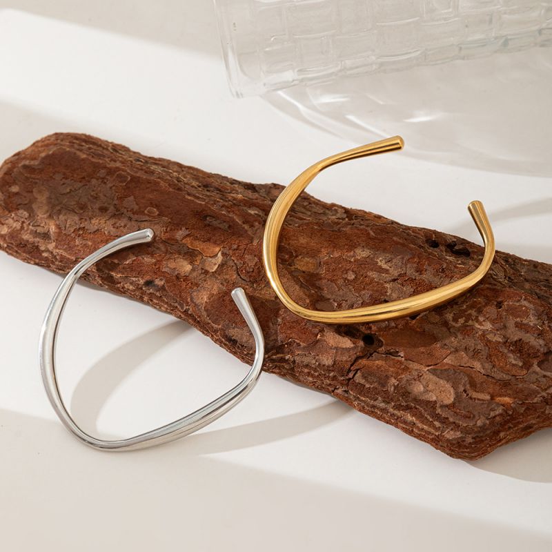 Gold Stainless Steel Irregular Bracelet