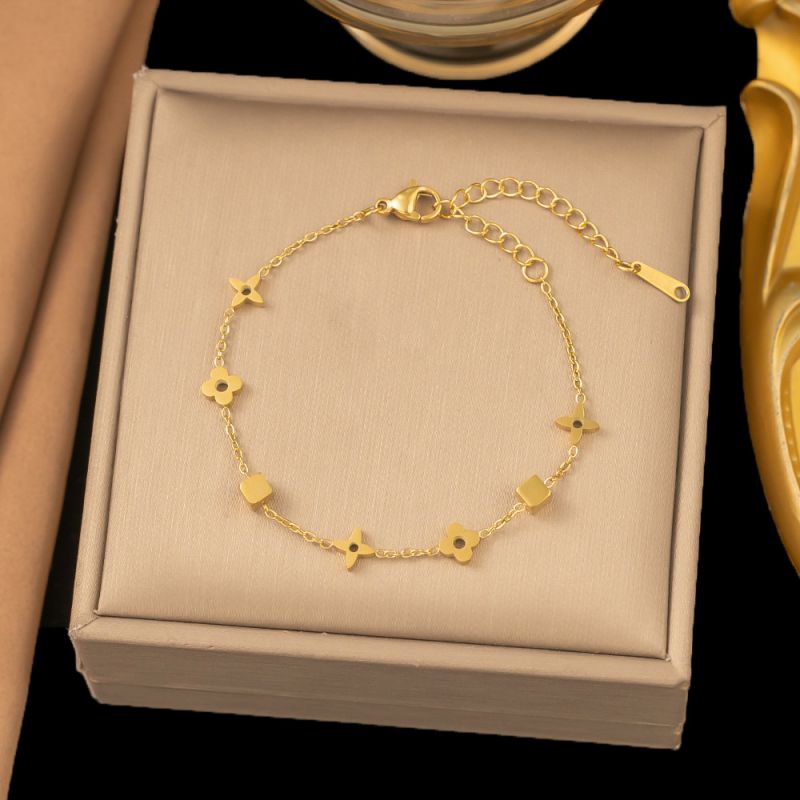 Gold Starfish Shell Bracelet Titanium Steel Starfish Shell Bracelet