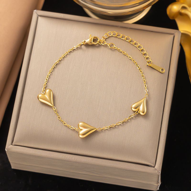 Gold Starfish Shell Bracelet Titanium Steel Starfish Shell Bracelet