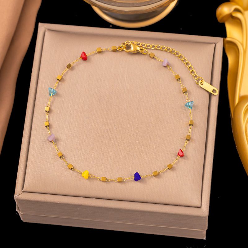 Gold Starfish Shell Bracelet Titanium Steel Starfish Shell Bracelet