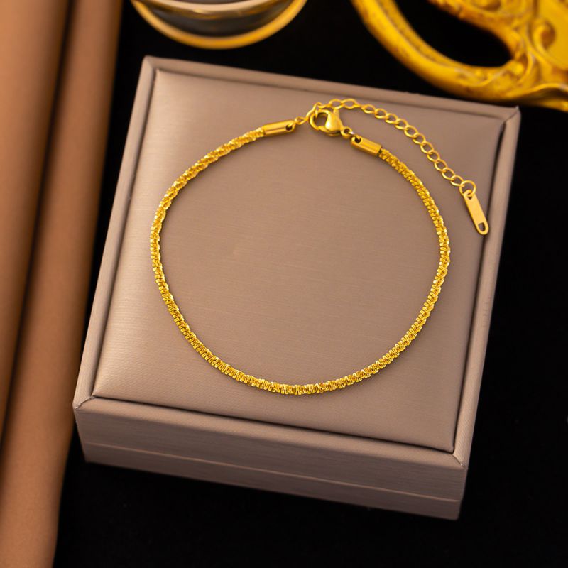 Gold Starfish Shell Bracelet Titanium Steel Starfish Shell Bracelet