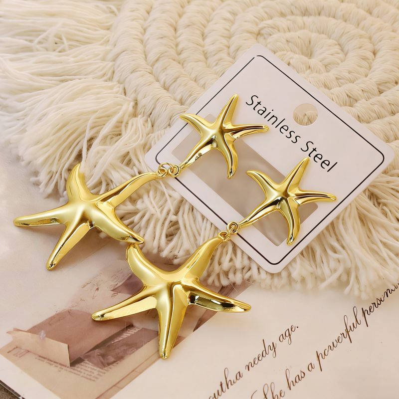 Gold Style 1 Stainless Steel Irregular Earrings
