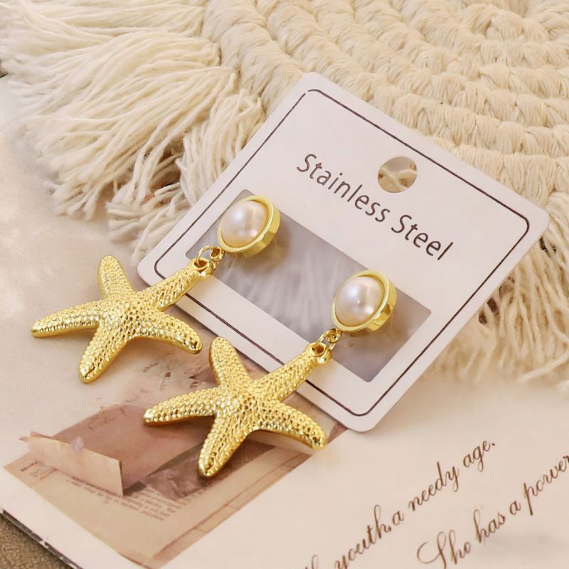 Gold Style 1 Stainless Steel Irregular Earrings