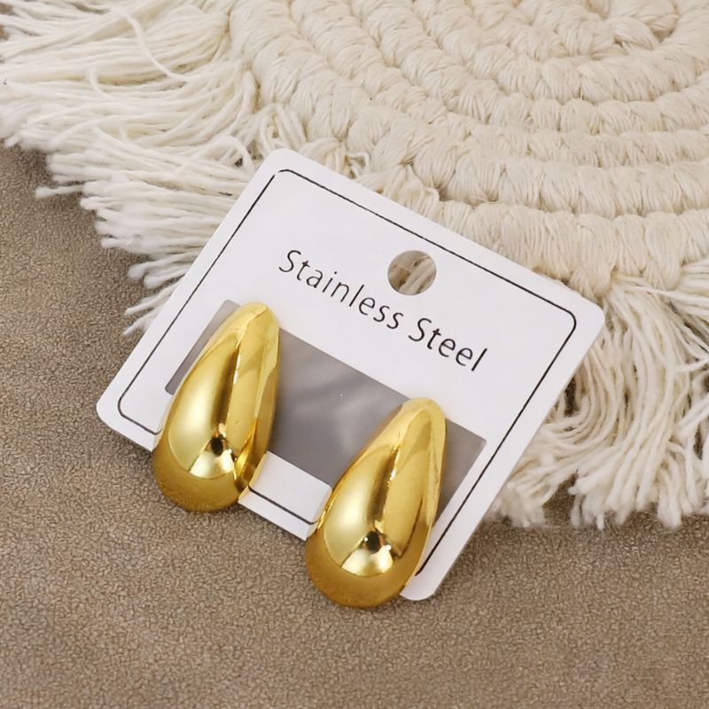 Gold Style 104 Stainless Steel Bow Earrings