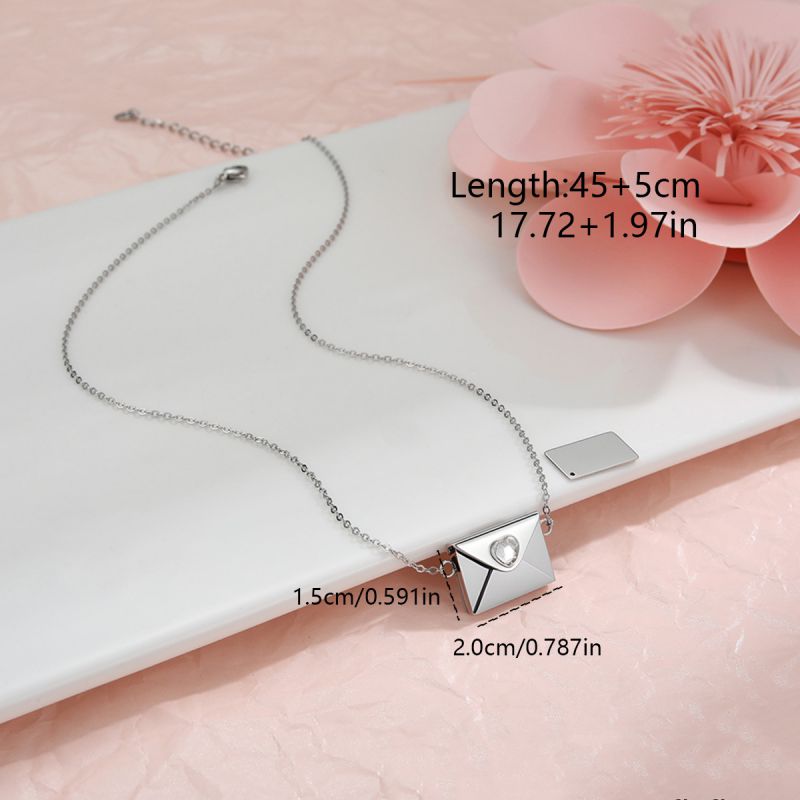 Golden 3# Stainless Steel Diamond-encrusted Handbag Necklace