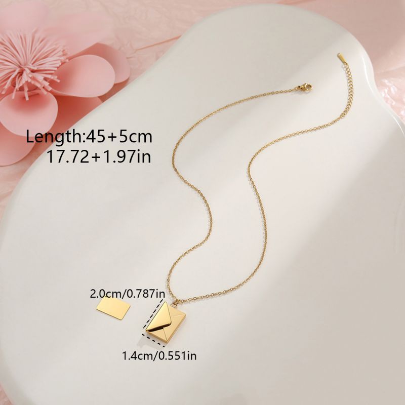 Golden 3# Stainless Steel Diamond-encrusted Handbag Necklace