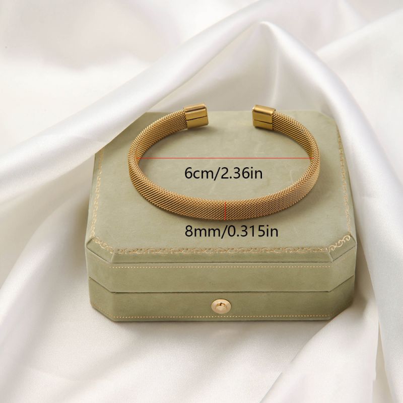 Golden No. 1 Titanium Steel Irregular-shaped Bracelet