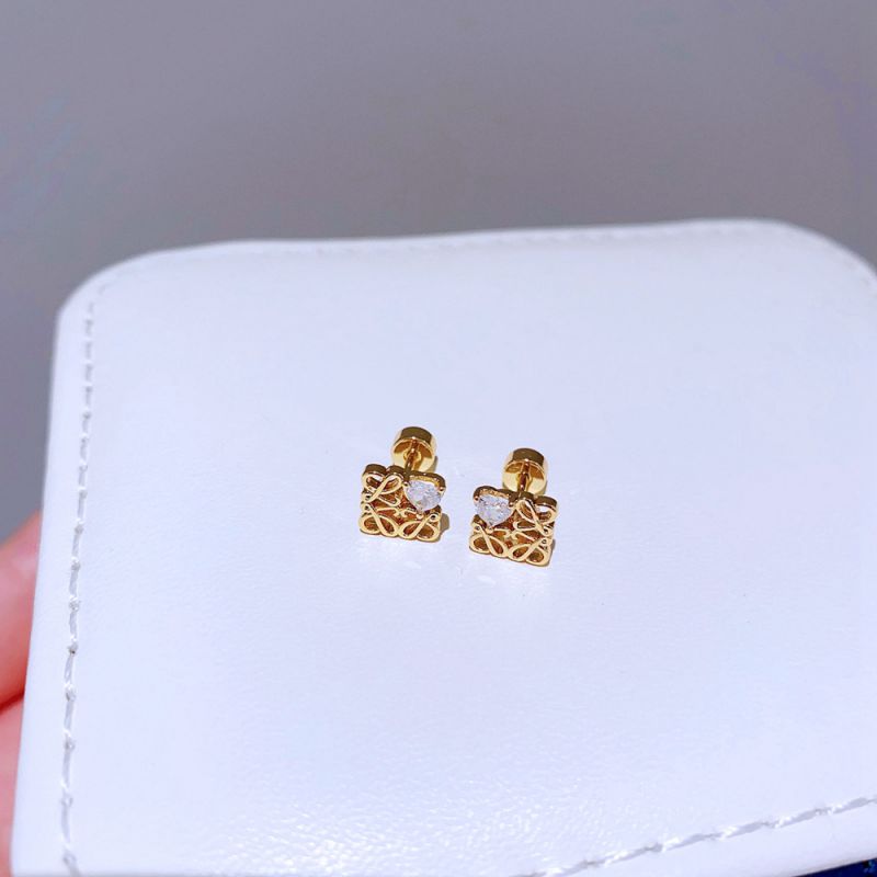 Large Gold Bow Titanium Steel Diamond-encrusted Bow Earrings