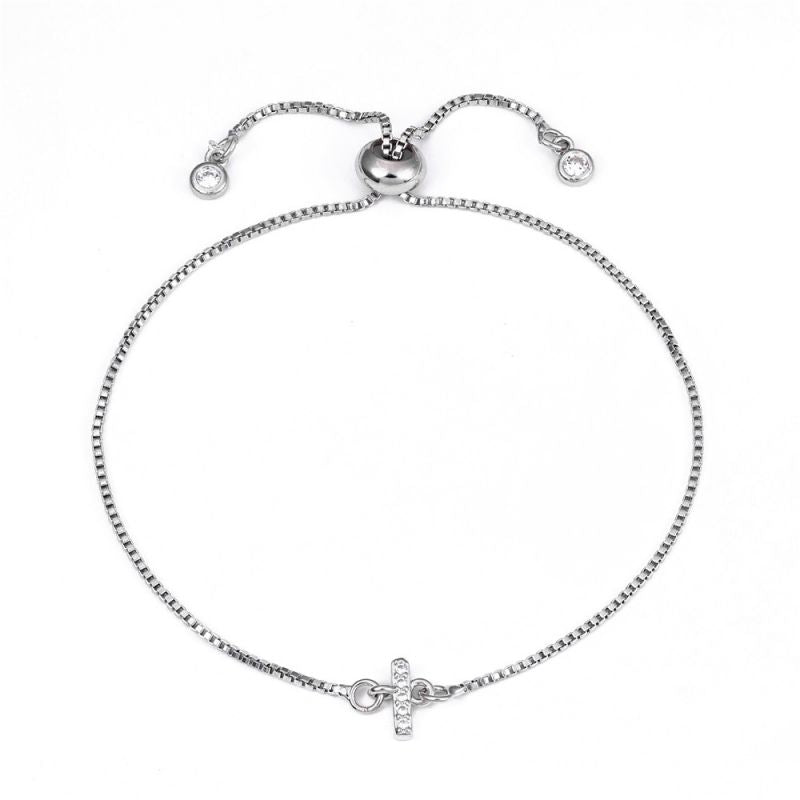 Letter:a Copper Diamond 26 Letter Bracelet