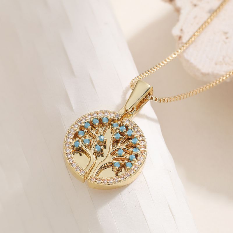 Love Copper And Diamond Heart Necklace