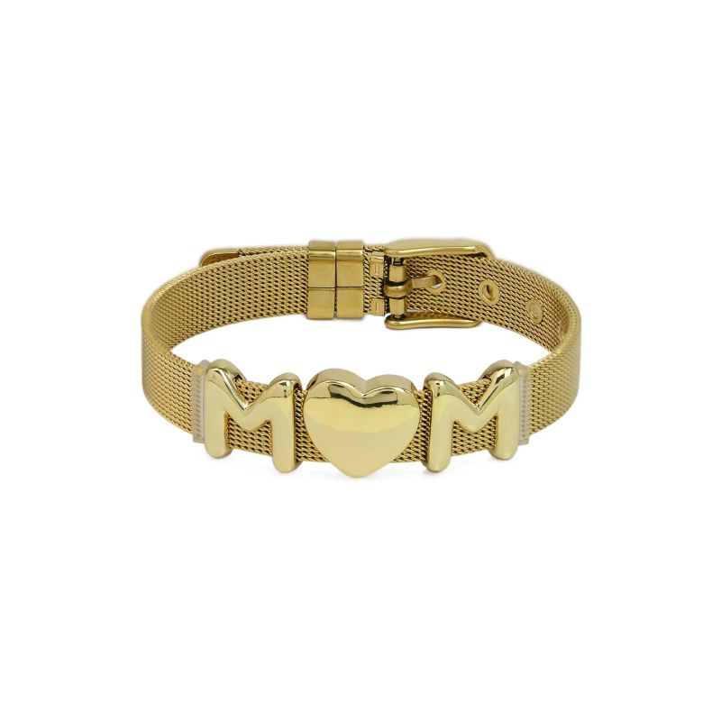 Mama Bracelet Copper Letter Mesh Chain Bracelet