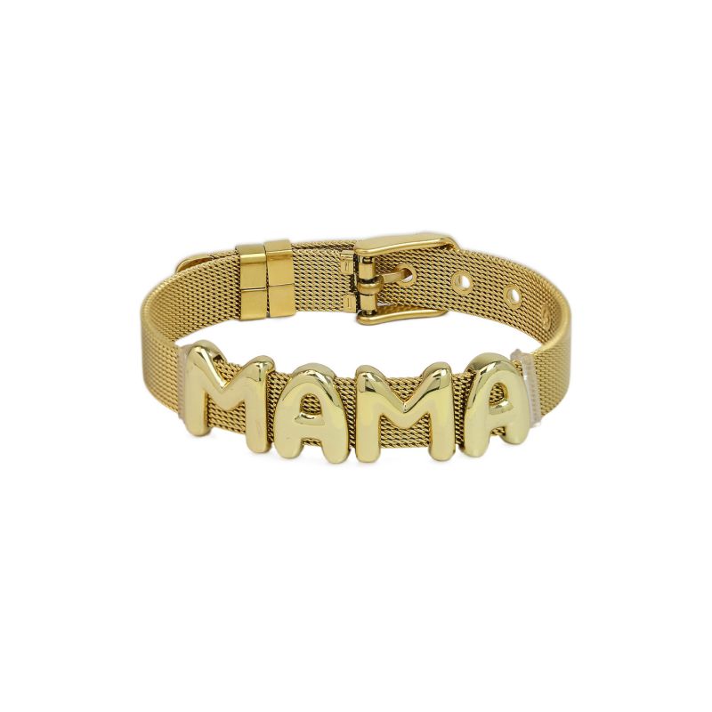 Mama Bracelet Copper Letter Mesh Chain Bracelet