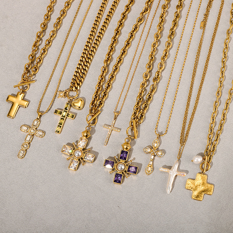 Necklace #1 Titanium Steel Cross Necklace