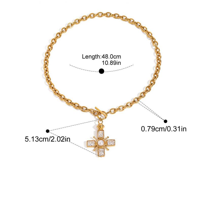 Necklace #1 Titanium Steel Cross Necklace