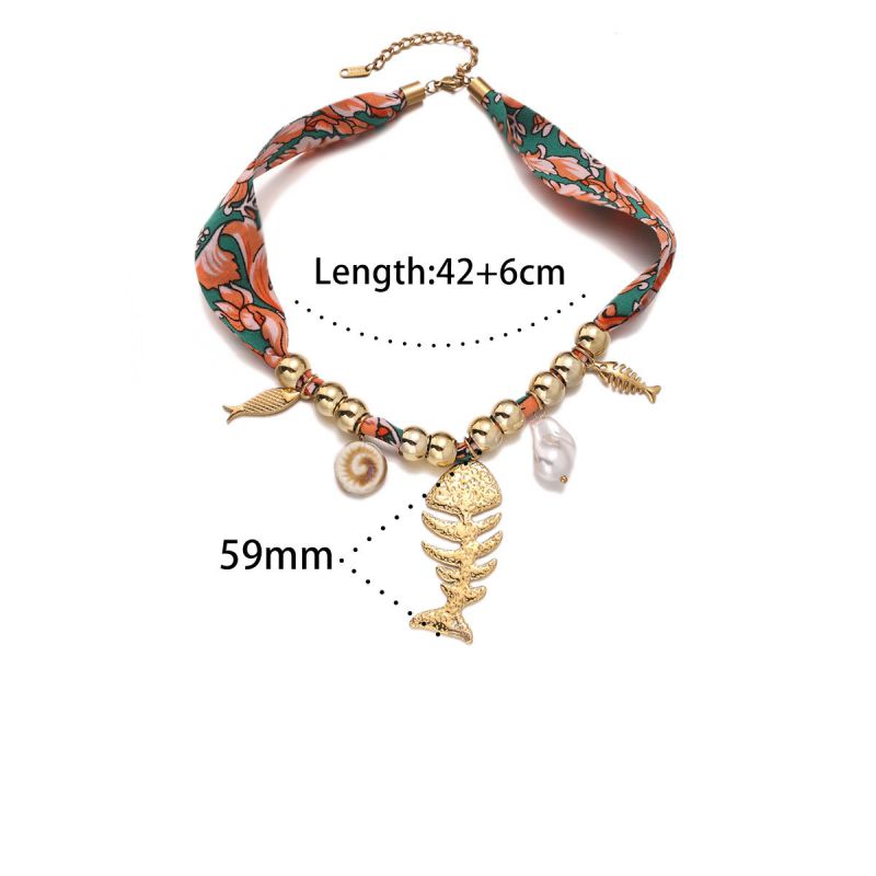 Necklace 1# Titanium Steel Shell Pendant Necklace