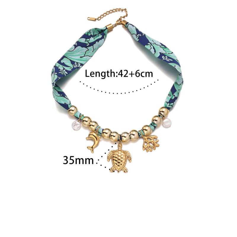 Necklace 1# Titanium Steel Shell Pendant Necklace