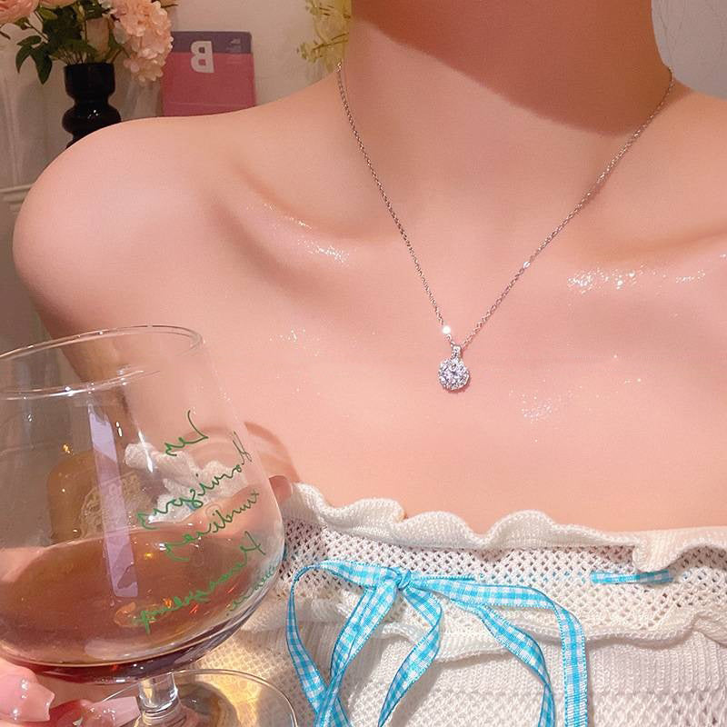 Necklace 11# Titanium Steel Pearl Butterfly Necklace