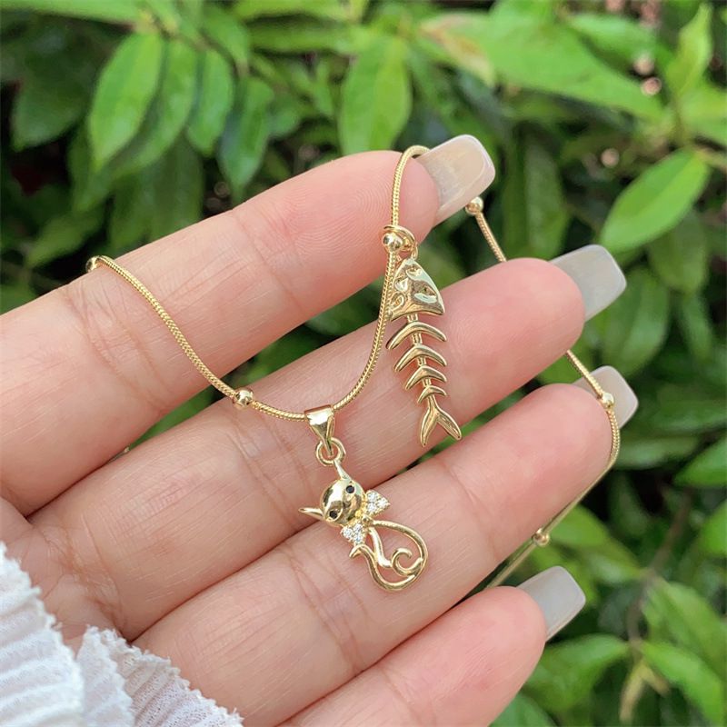 Necklace 2# Copper-gilt And Diamond-studded Floral Windmill Necklace