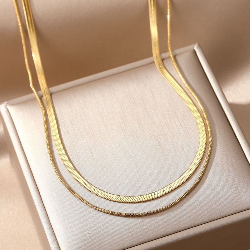 Necklace 2# Titanium Steel Arc Ball Lock Heart Necklace