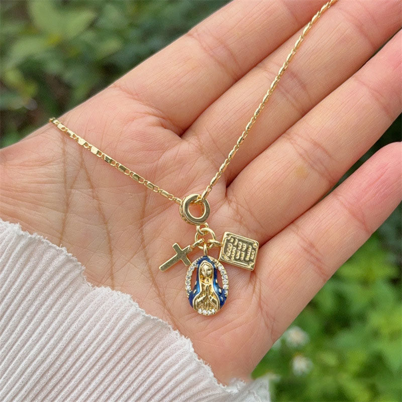 Necklace 6# Gold-plated Copper Hamburger Airplane Hot Air Balloon Geometric Necklace