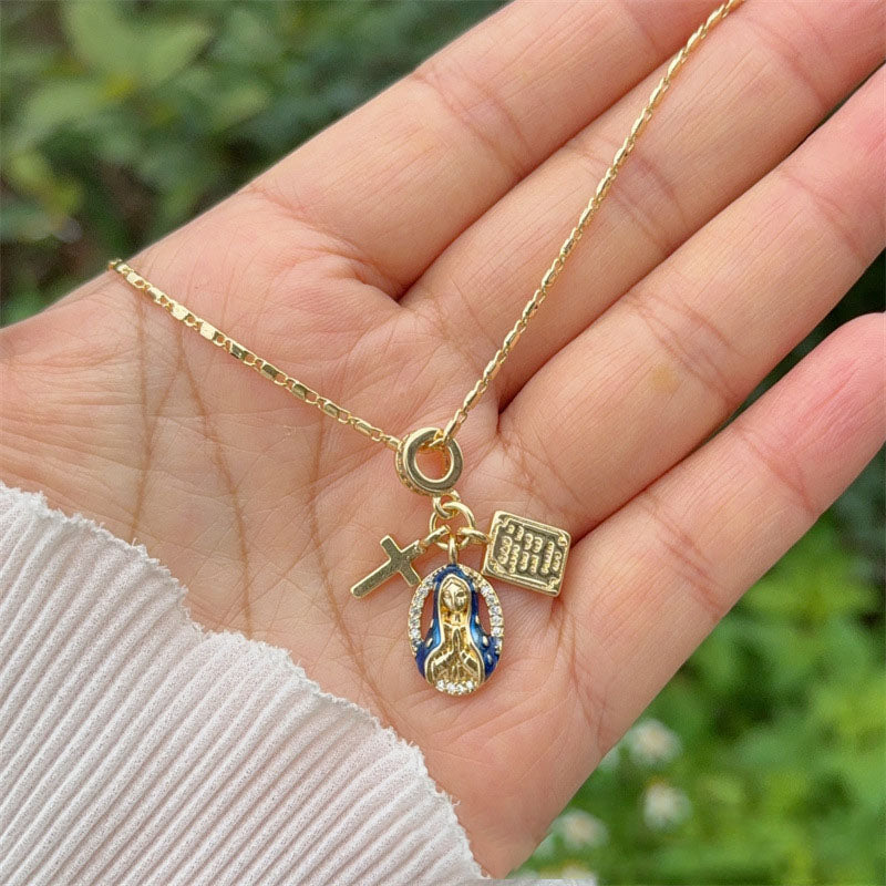 Necklace 6# Gold-plated Copper Hamburger Airplane Hot Air Balloon Geometric Necklace