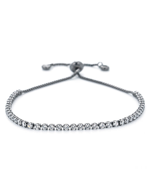 Fashion Style 2 - Rose Gold White Zirconium Brass Zirconium Claw Chain Bracelet