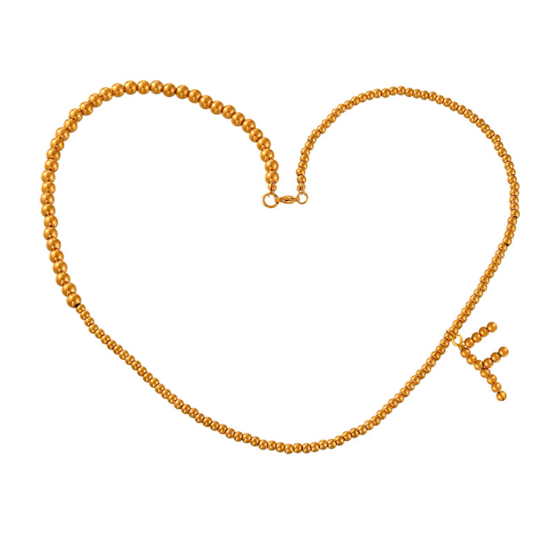 Red Alloy Bull Head Fabric Print Necklace