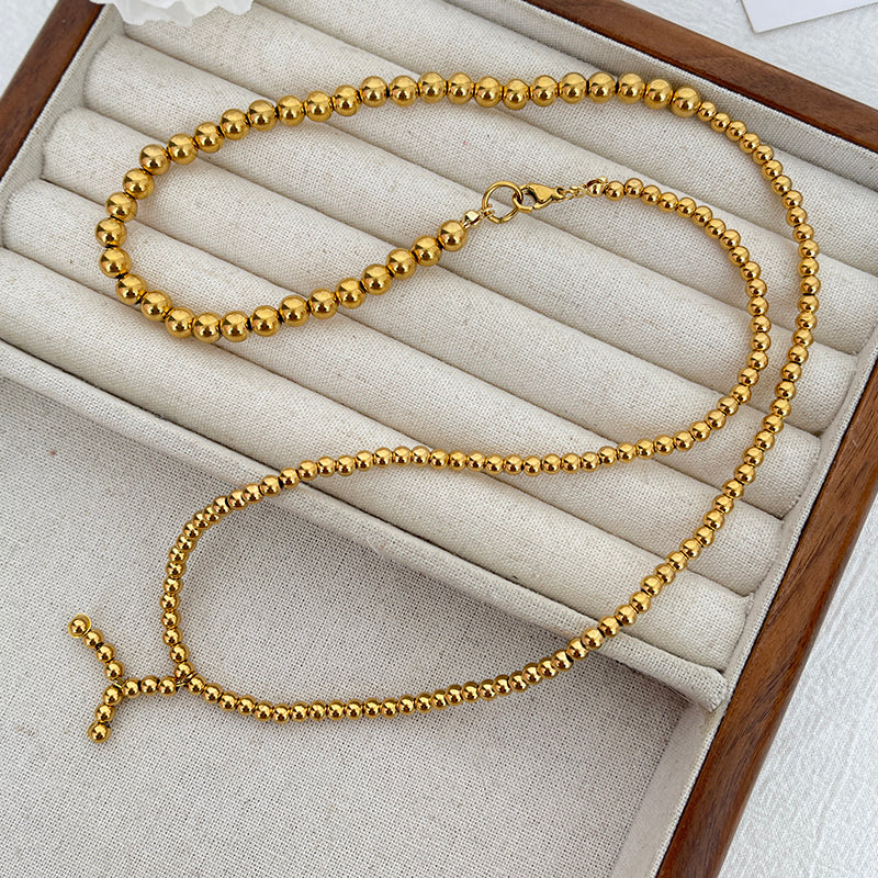 Red Alloy Bull Head Fabric Print Necklace