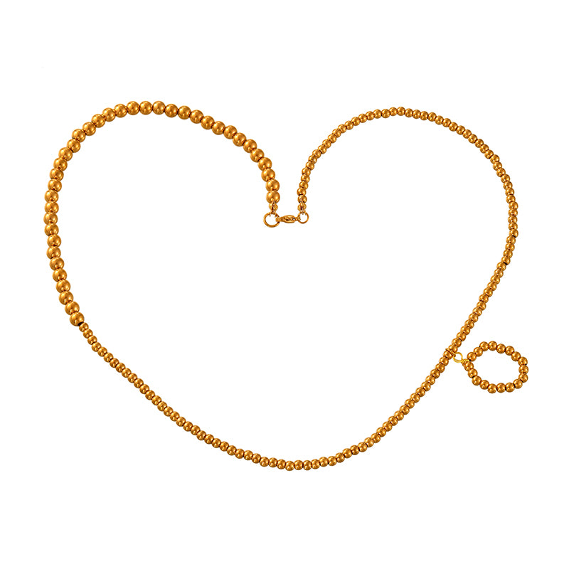 Red Alloy Bull Head Fabric Print Necklace