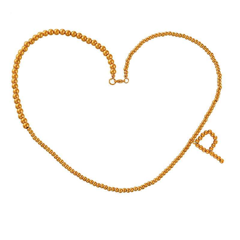 Red Alloy Bull Head Fabric Print Necklace