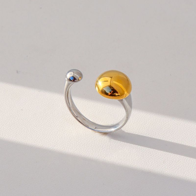 Ring 1 304 Stainless Steel Star And Moon Ring