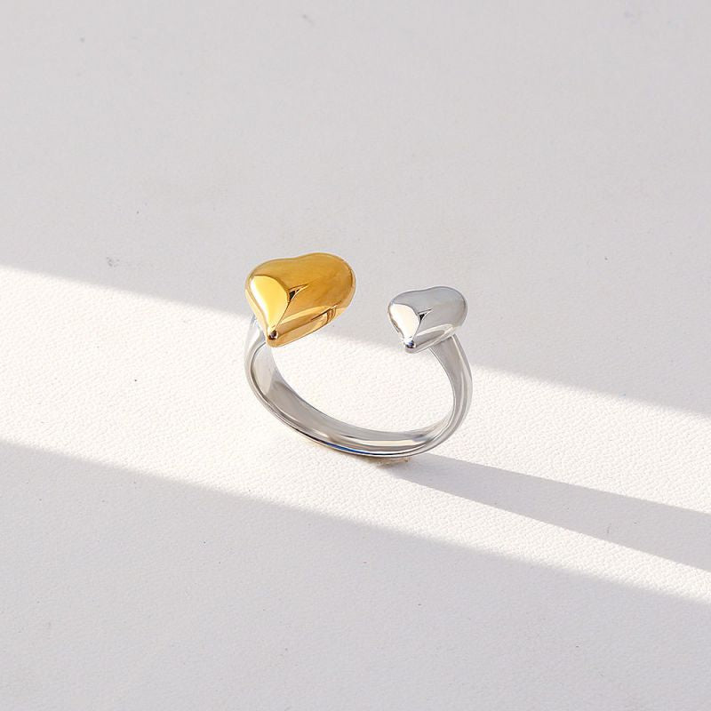 Ring 1 304 Stainless Steel Star And Moon Ring