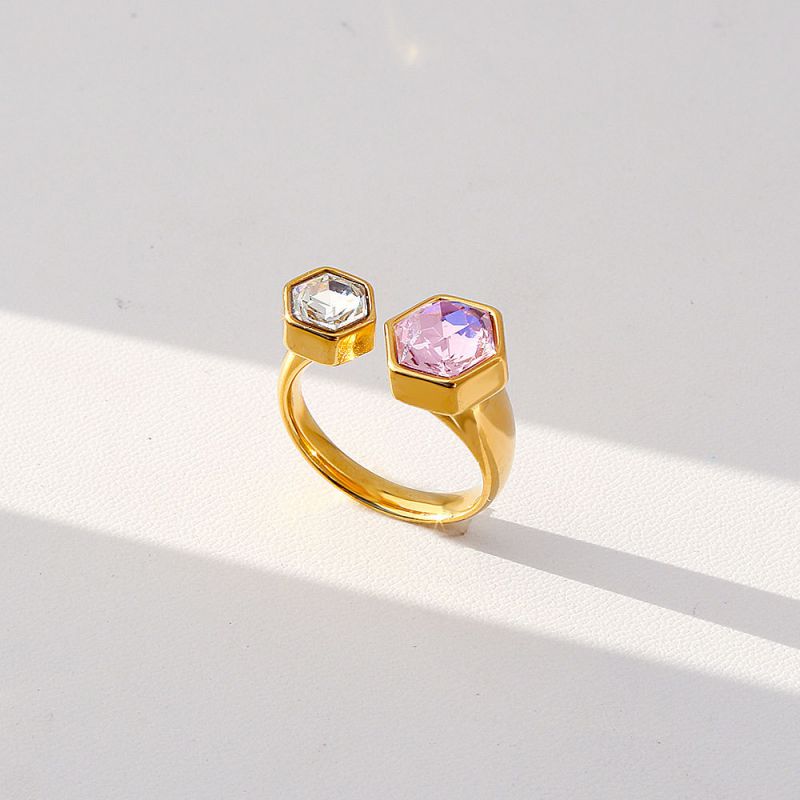 Ring 1 304 Stainless Steel Star And Moon Ring