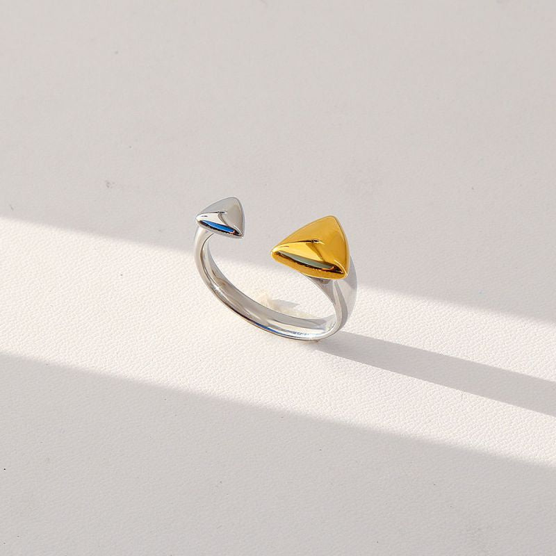 Ring 1 304 Stainless Steel Star And Moon Ring