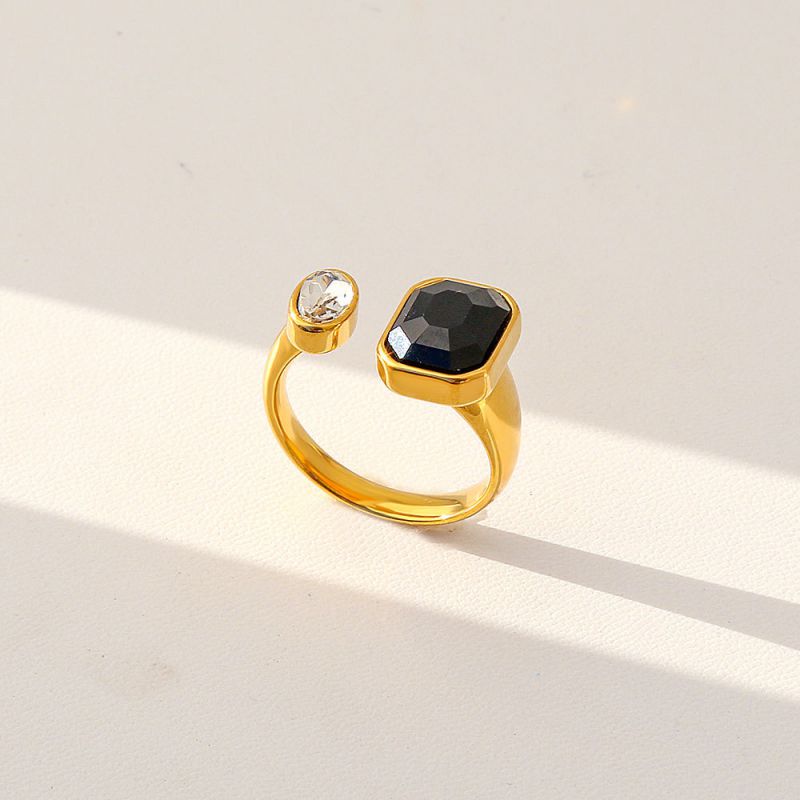 Ring 1 304 Stainless Steel Star And Moon Ring