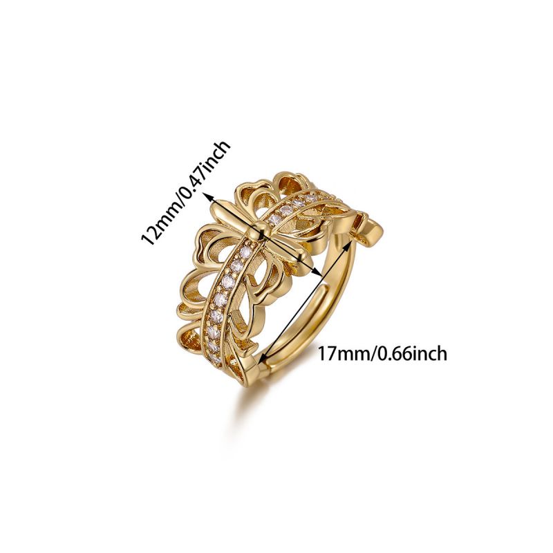 Ring #1 Copper And Diamond Heart Ring